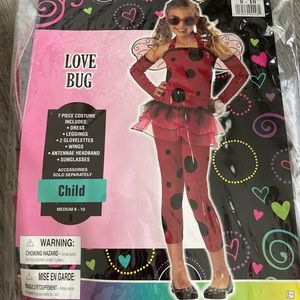Girls love bug Halloween costume ladybug